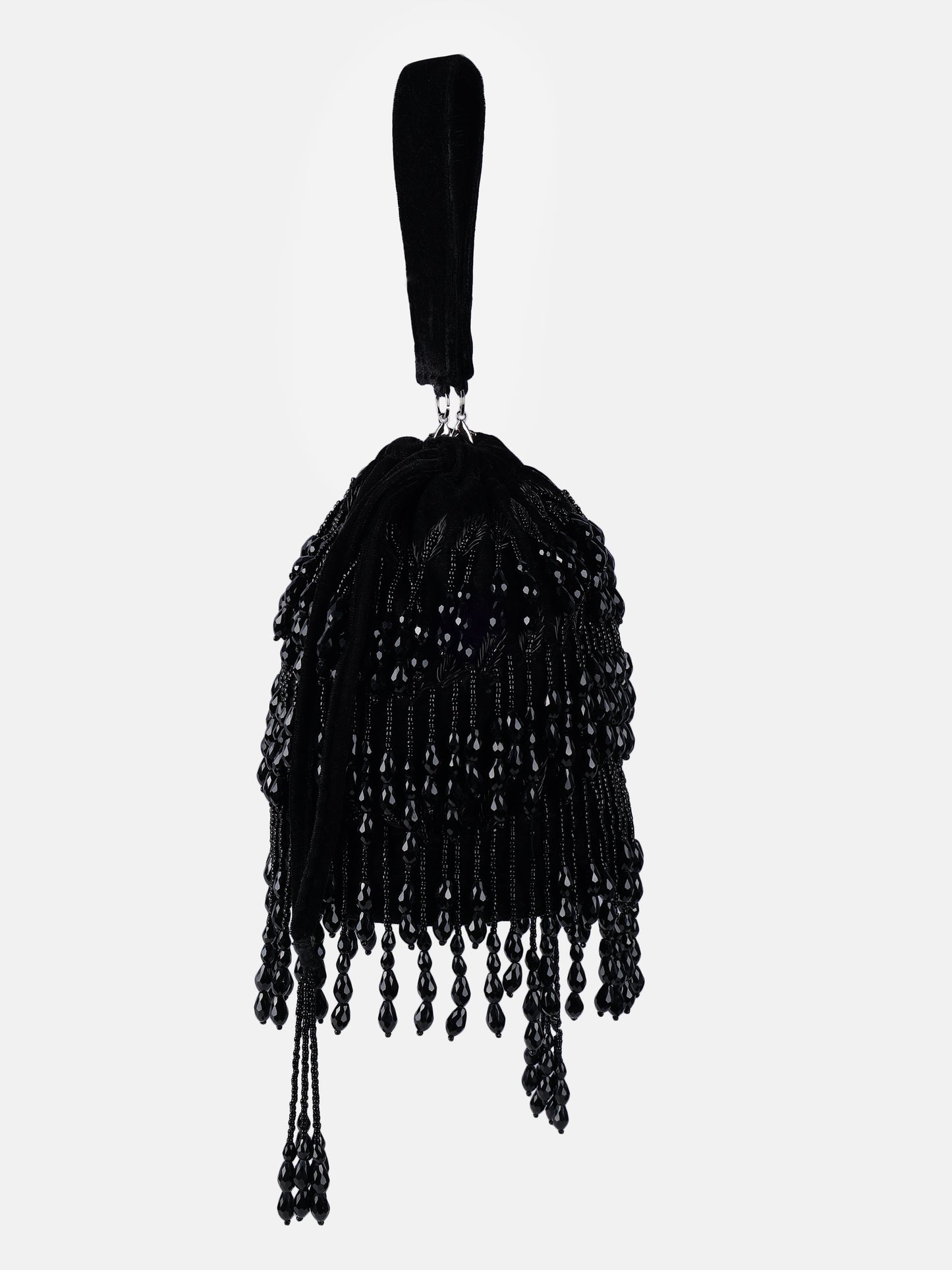 Midnight Noir Beaded Potli Bag