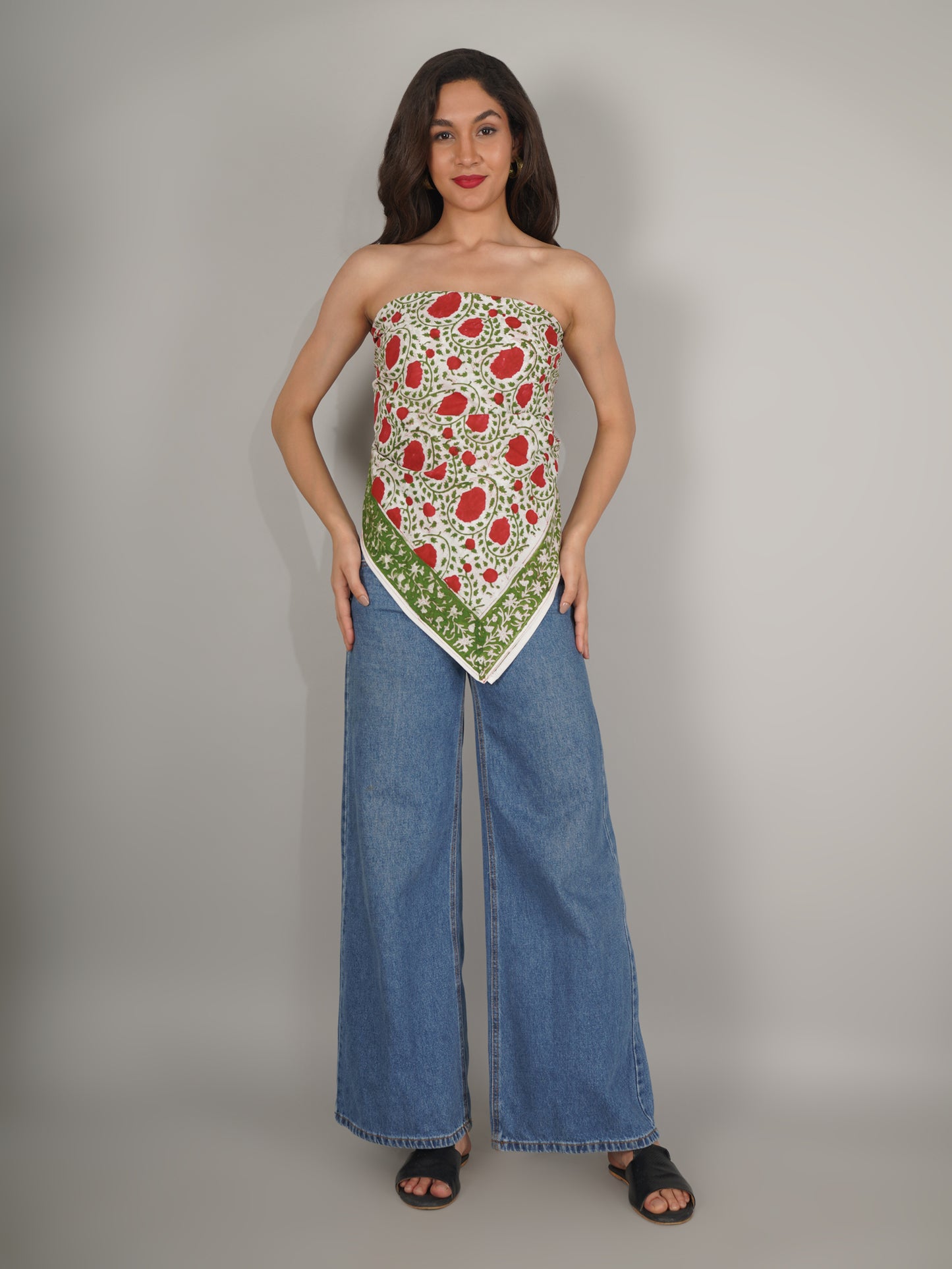 green-floral-print-pure-cotton-scarf-40-by-40-mchp0015