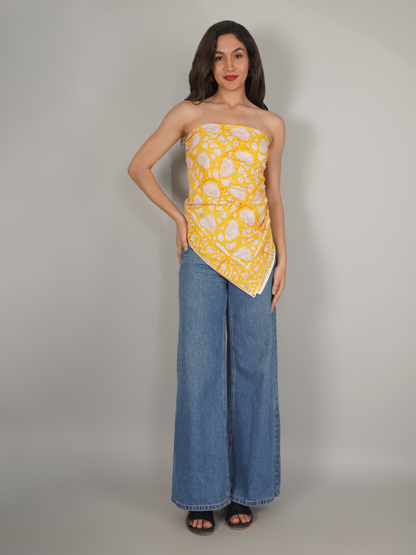 yellow-floral-print-pure-cotton-scarf-40-by-40-mchp0001