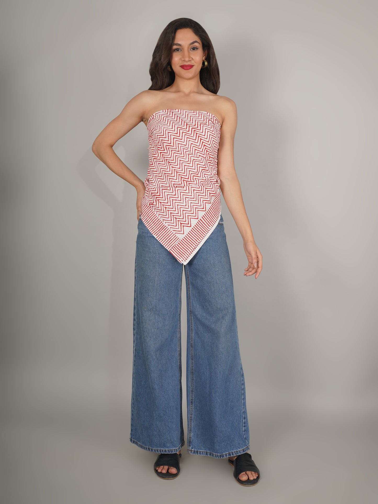 red-abstract-print-pure-cotton-scarf-40-by-40-mchp0007