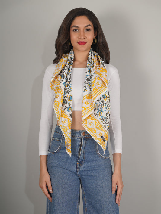 yellow-floral-print-pure-cotton-scarf-40-by-40-mchp0009