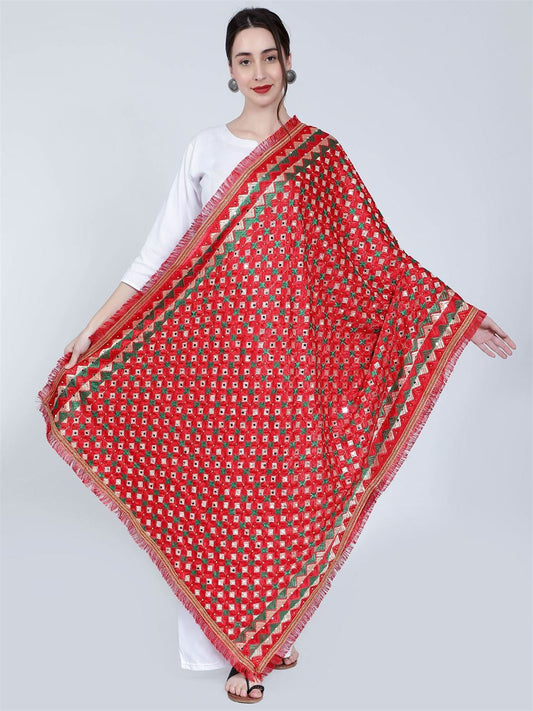 red-and-green-phulkari-dupatta-with-beads-mcmmpd4056b-2