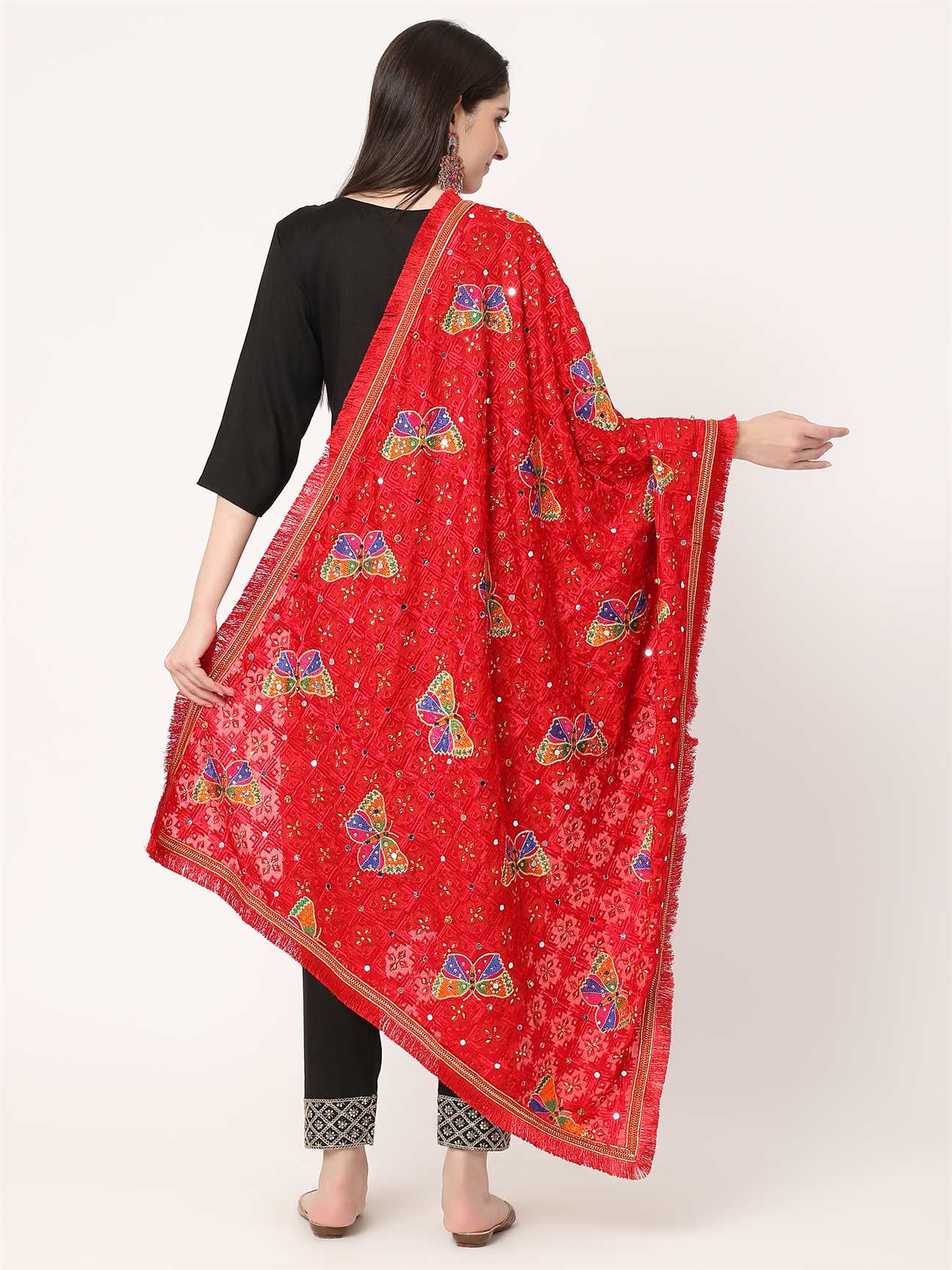 red-butterfly-embroidery-phulkari-dupatta-MCRCPD0112