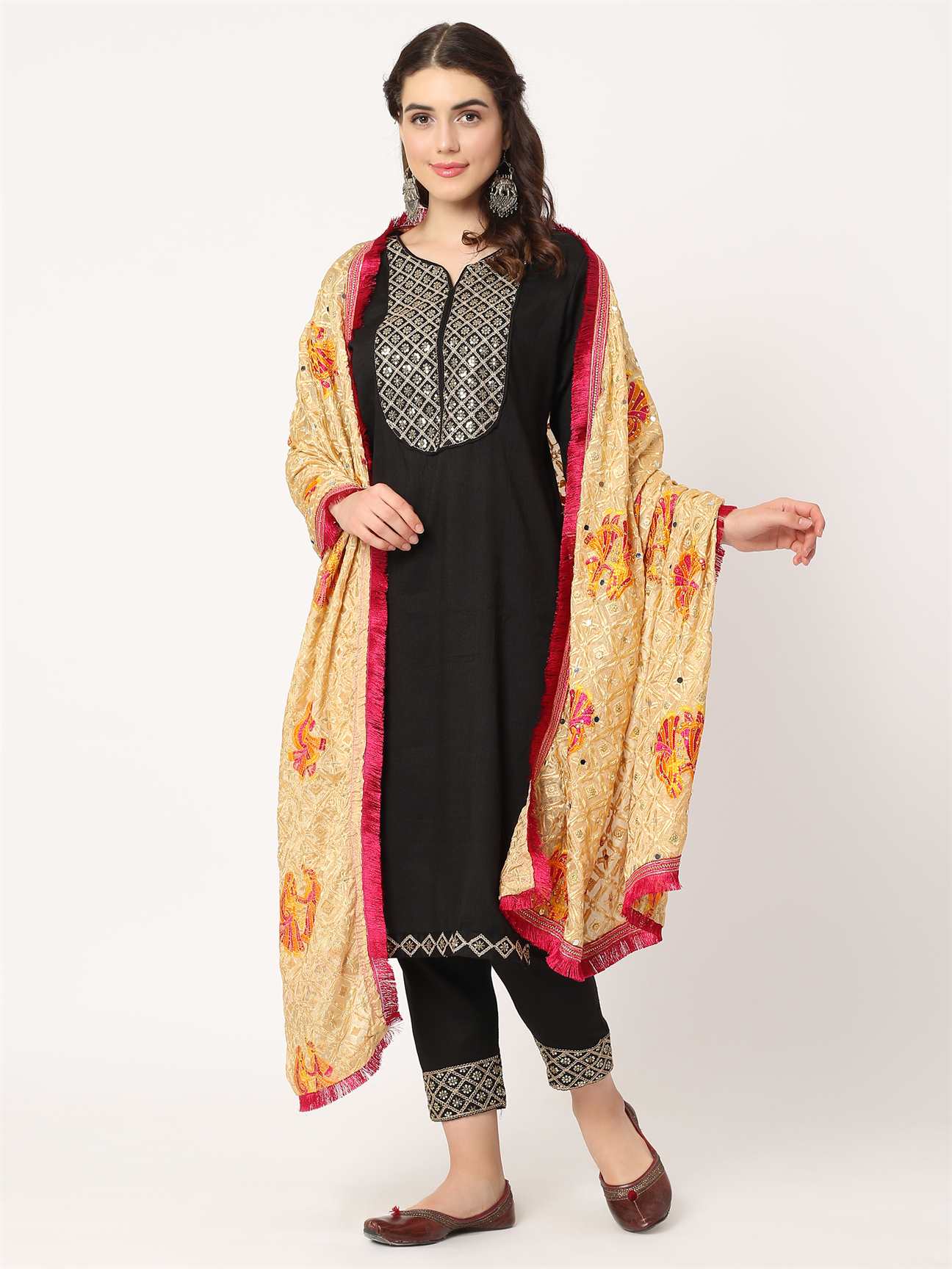 doli-design-beige-colour-embroidery-phulkari-with-mirror-MCRCPD0131