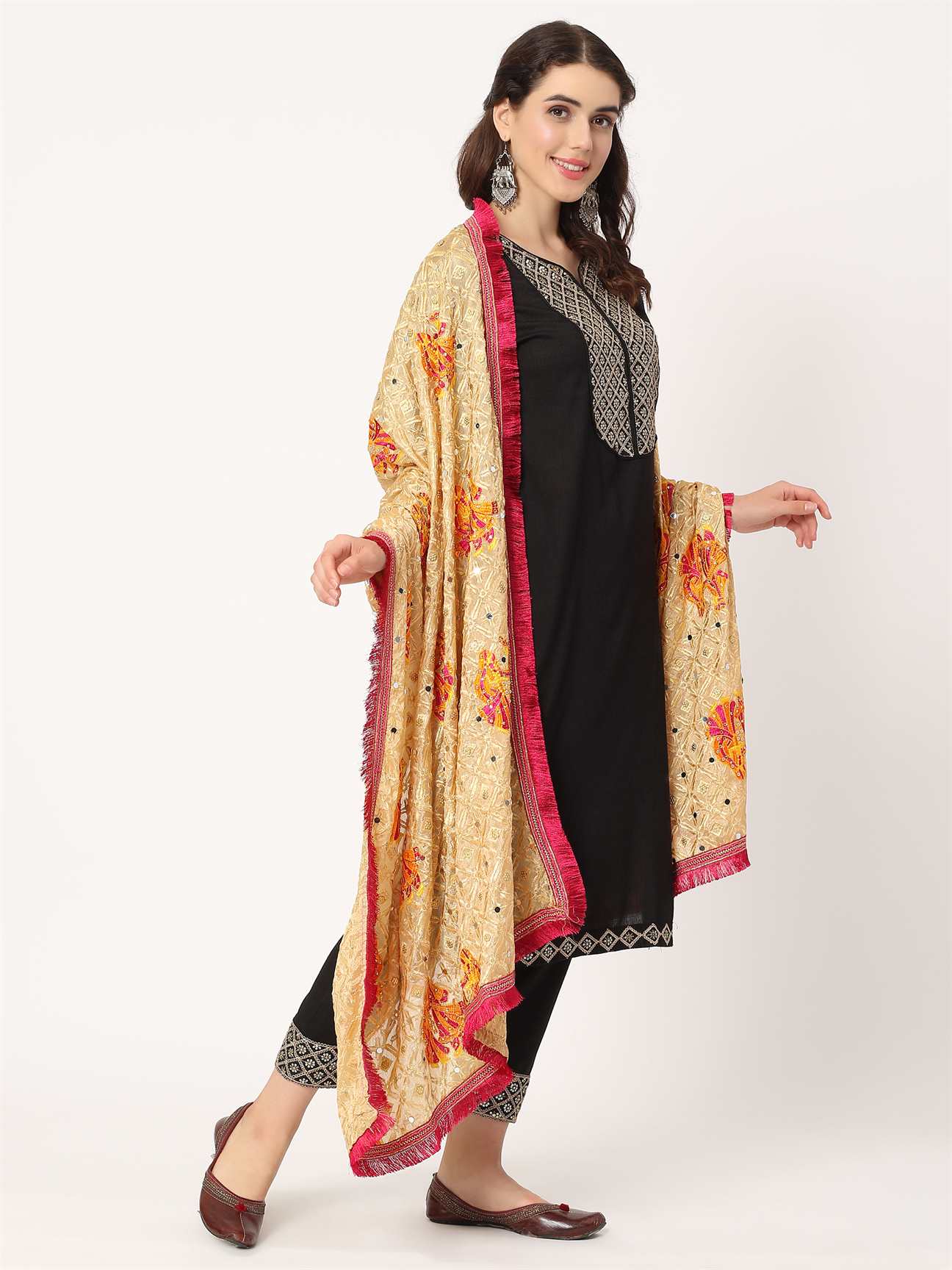 doli-design-beige-colour-embroidery-phulkari-with-mirror-MCRCPD0131