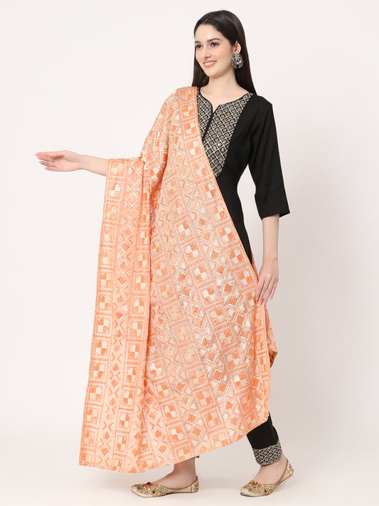 peach-and-off-white-embroidery-phulkari-dupatta-MCRCPD0207