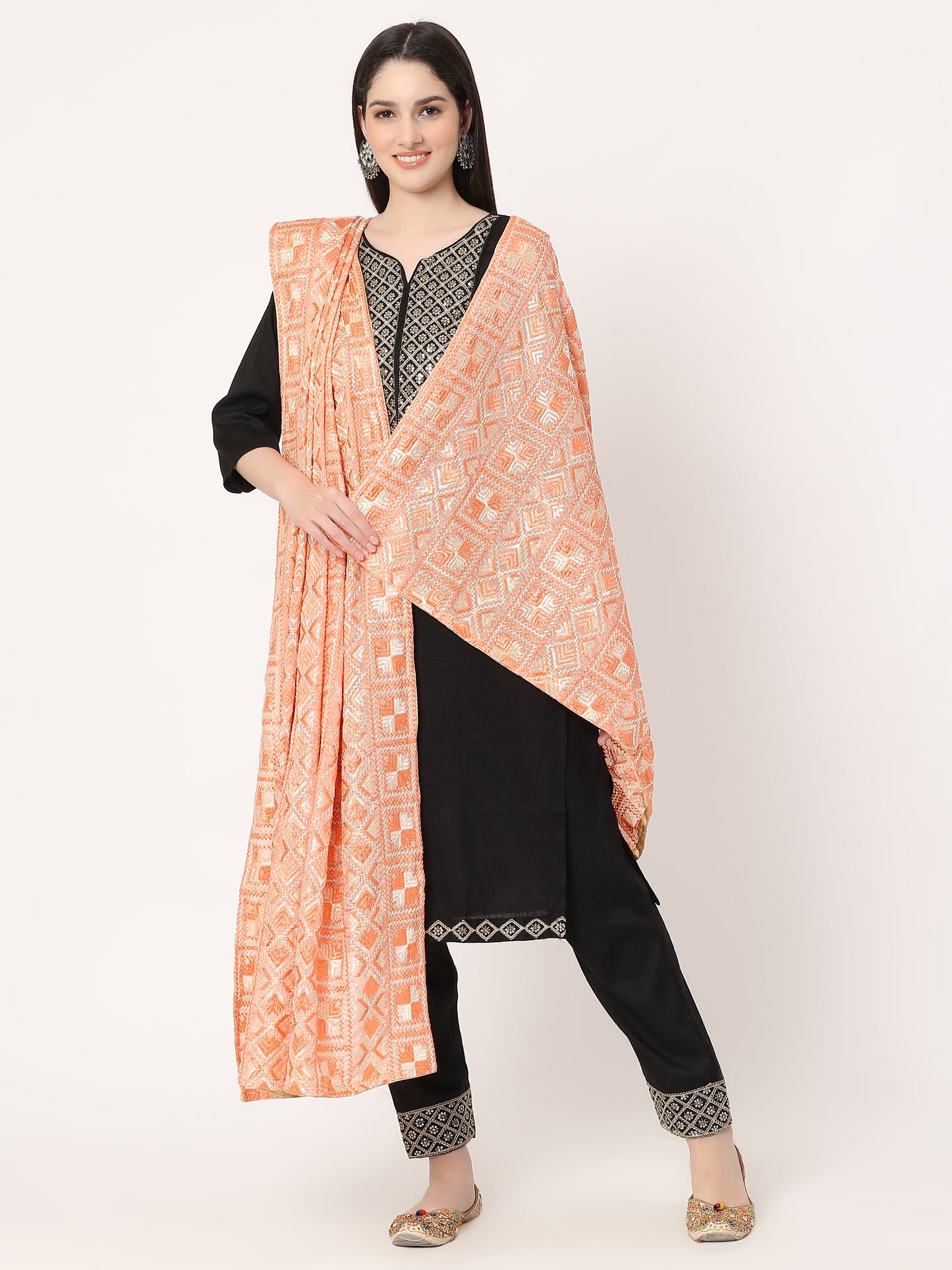 peach-and-off-white-embroidery-phulkari-dupatta-MCRCPD0207