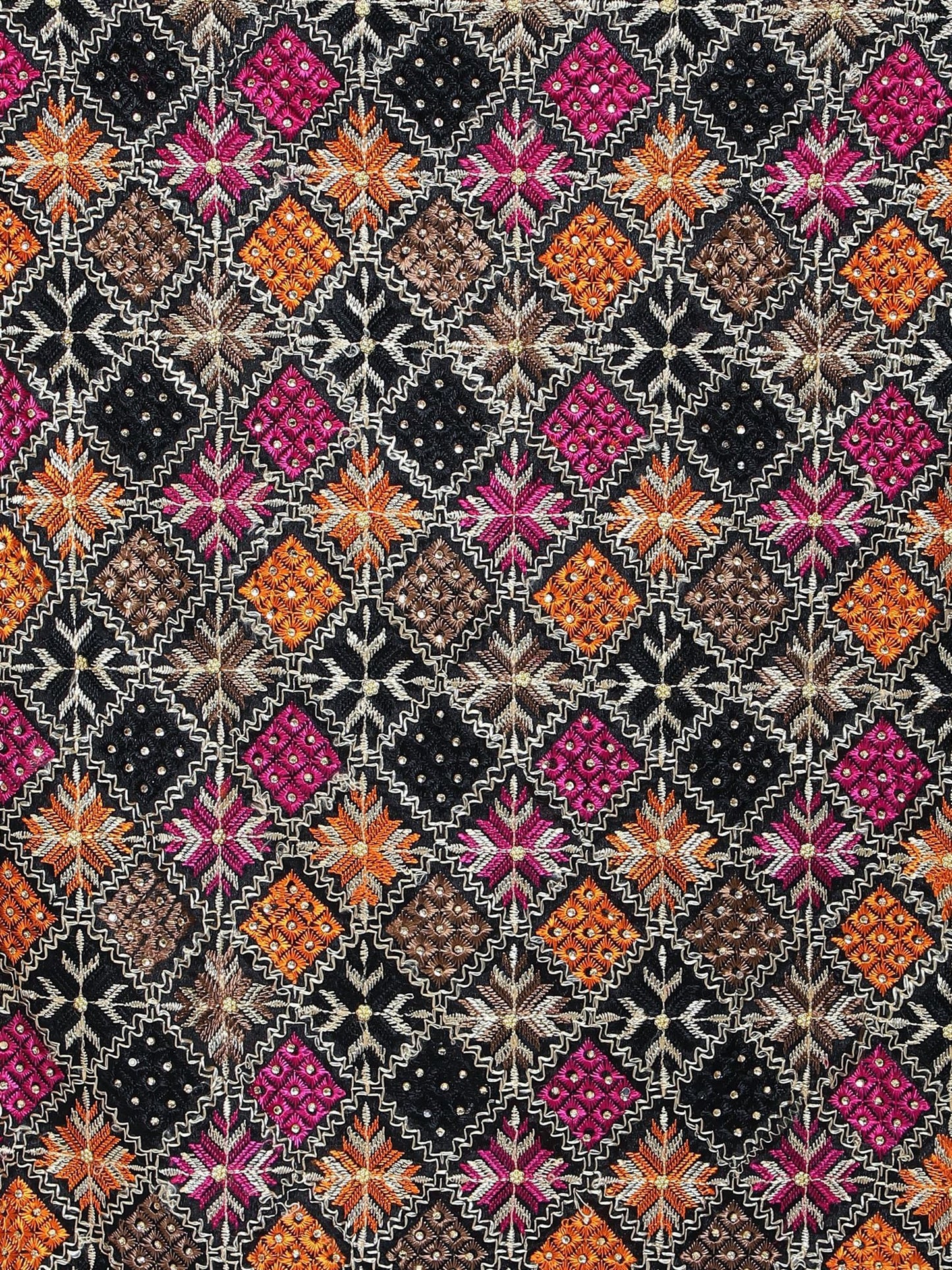 multicolour-phulkari-dupatta-black-orange-magenta-with-mirror-work-mcrcpd4090-6