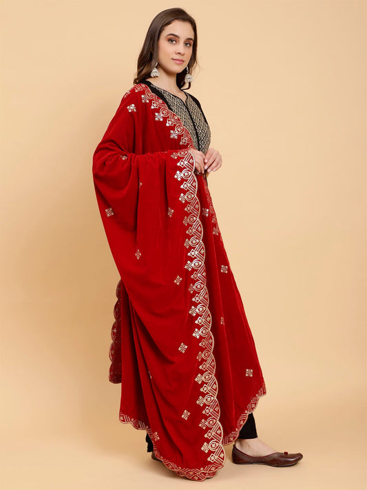 red-embellished-velvet-dupatta-mcrcvd7203-moda-chales-2