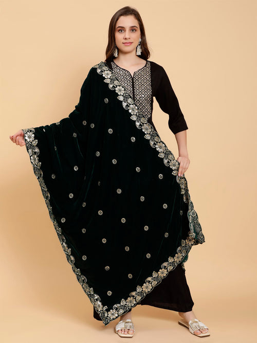 green-embellished-velvet-dupatta-MCRCVD7237