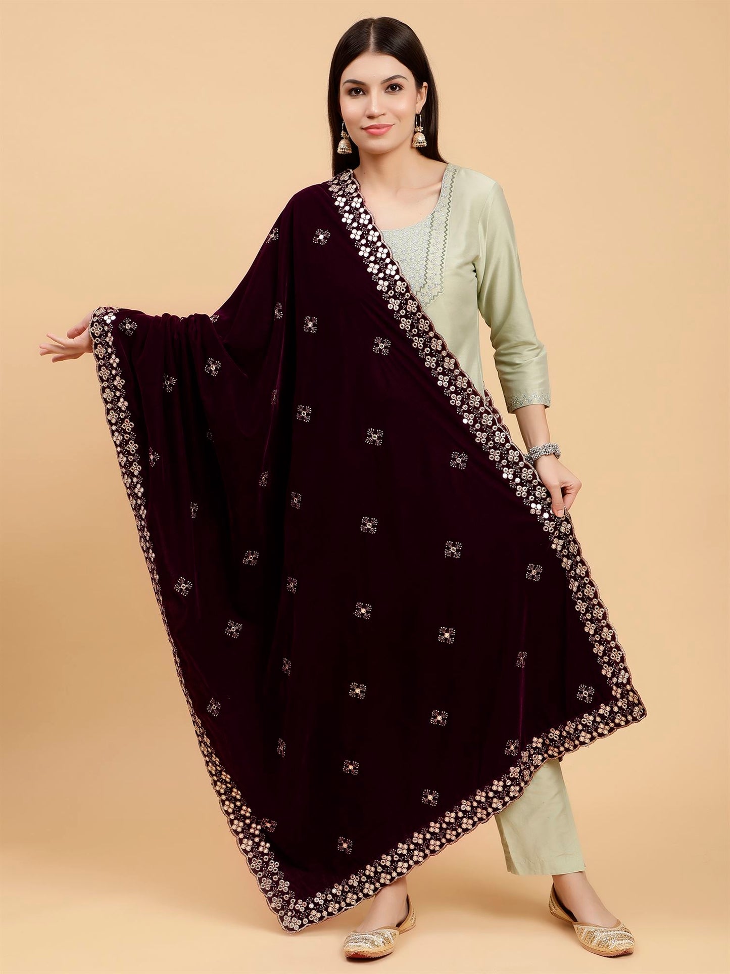 burgundy-embellished-velvet-dupatta-MCRCVD7262