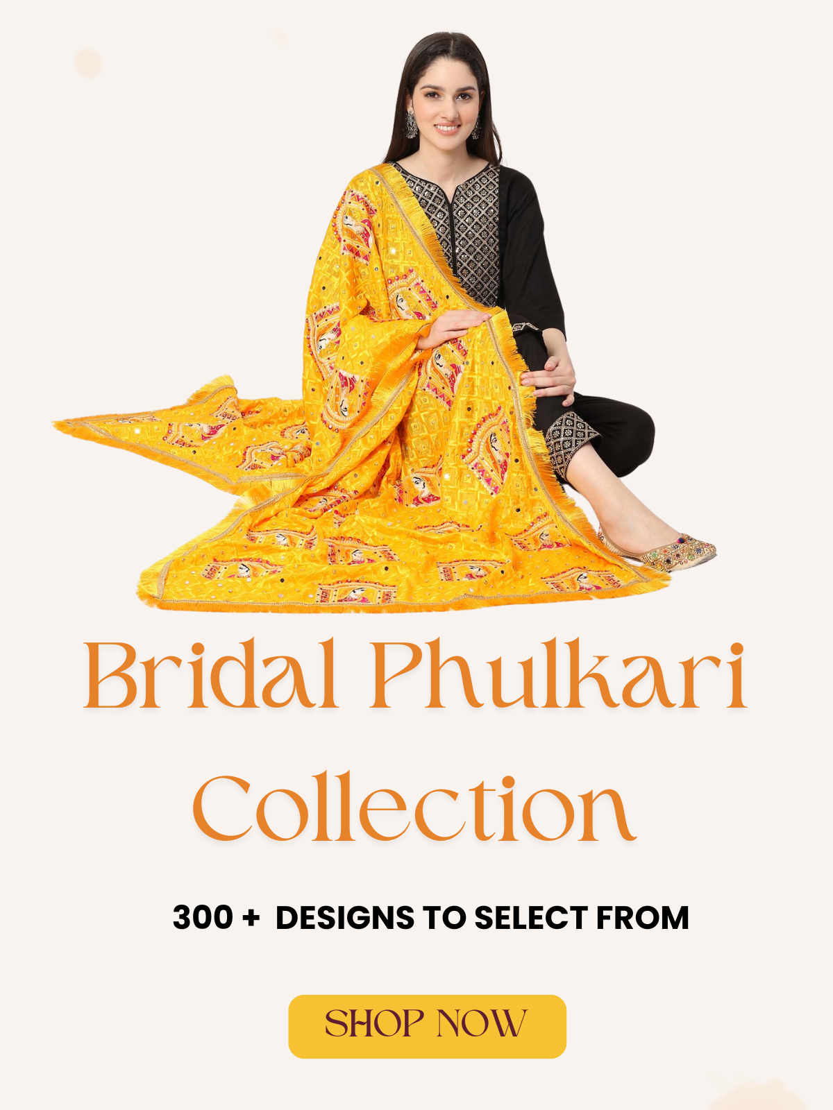Buy Bridal Phulkari Dupatta Online at Moda Chales