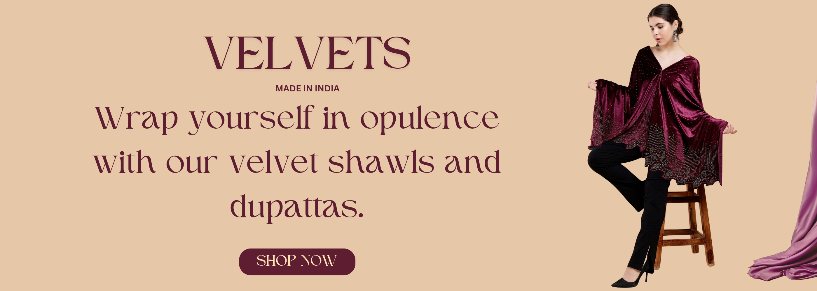 Buy Velvet Dupatta Velvet Shawl Velvet Stole Online