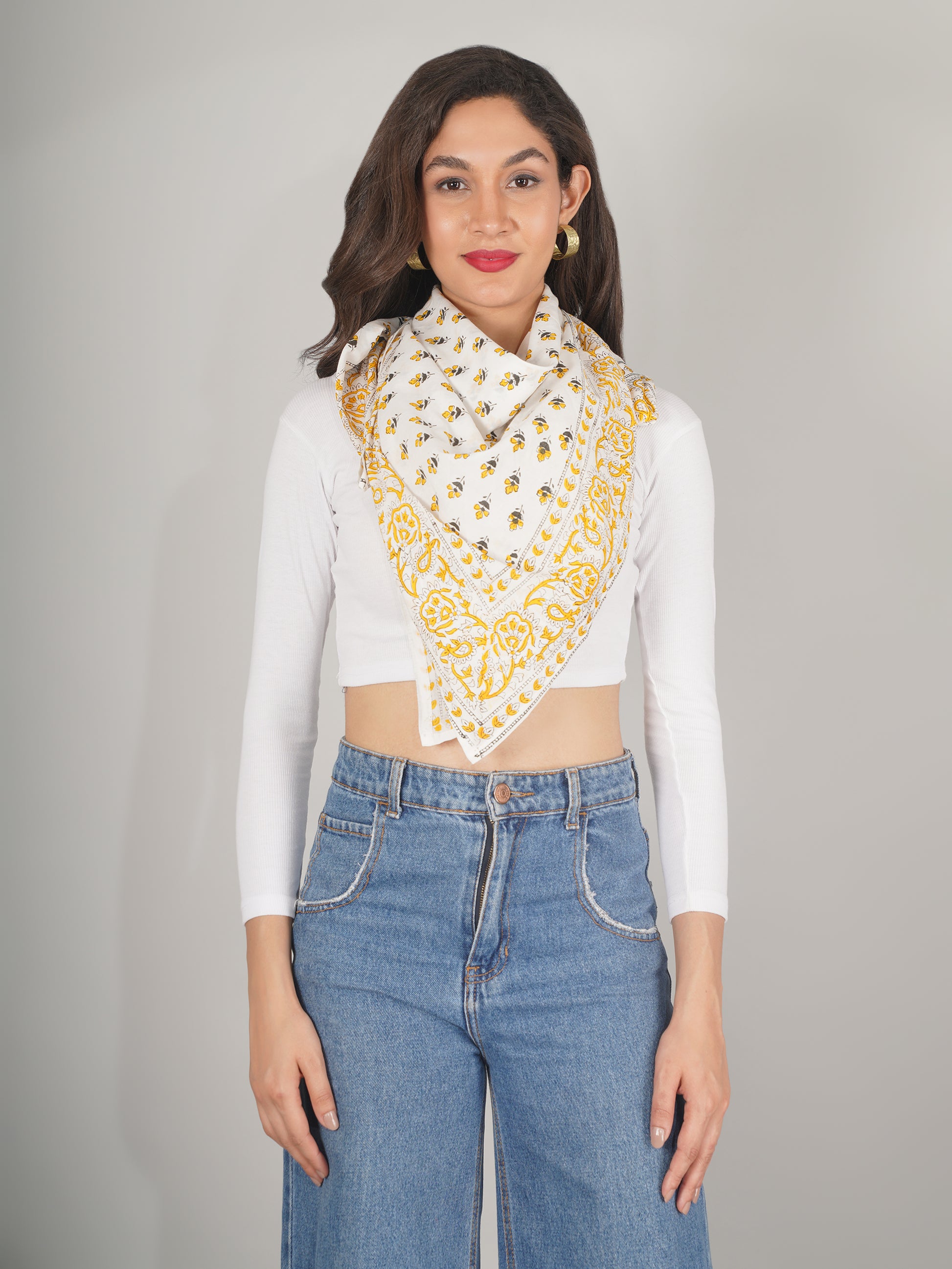 yellow-floral-print-pure-cotton-scarf-40-by-40-mchp0008