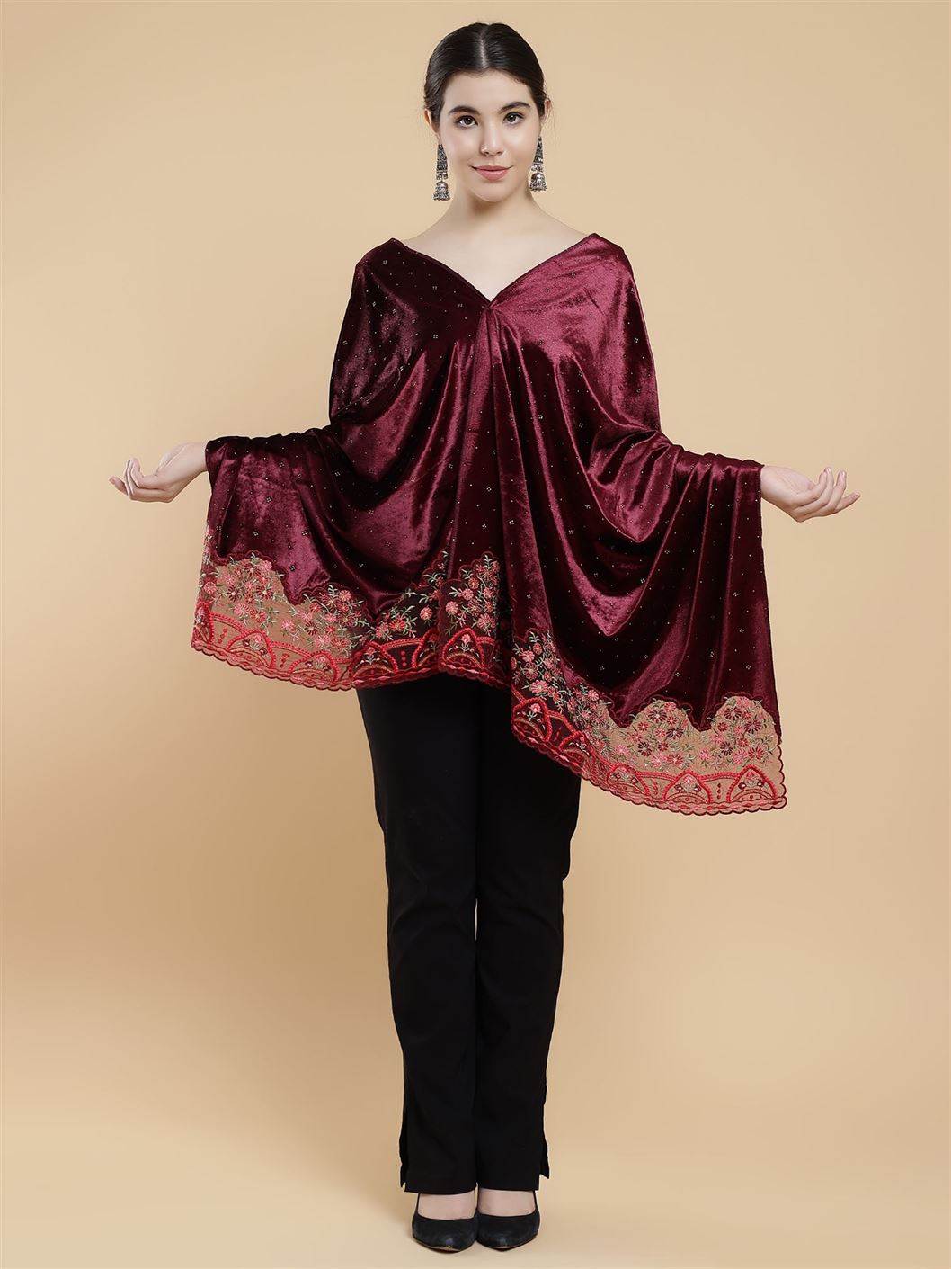 maroon-embellished-velvet-stole-mchsvd1630m-moda-chales-1
