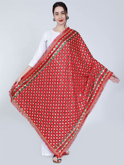 red-and-green-phulkari-dupatta-with-beads-mcmmpd4056b-2