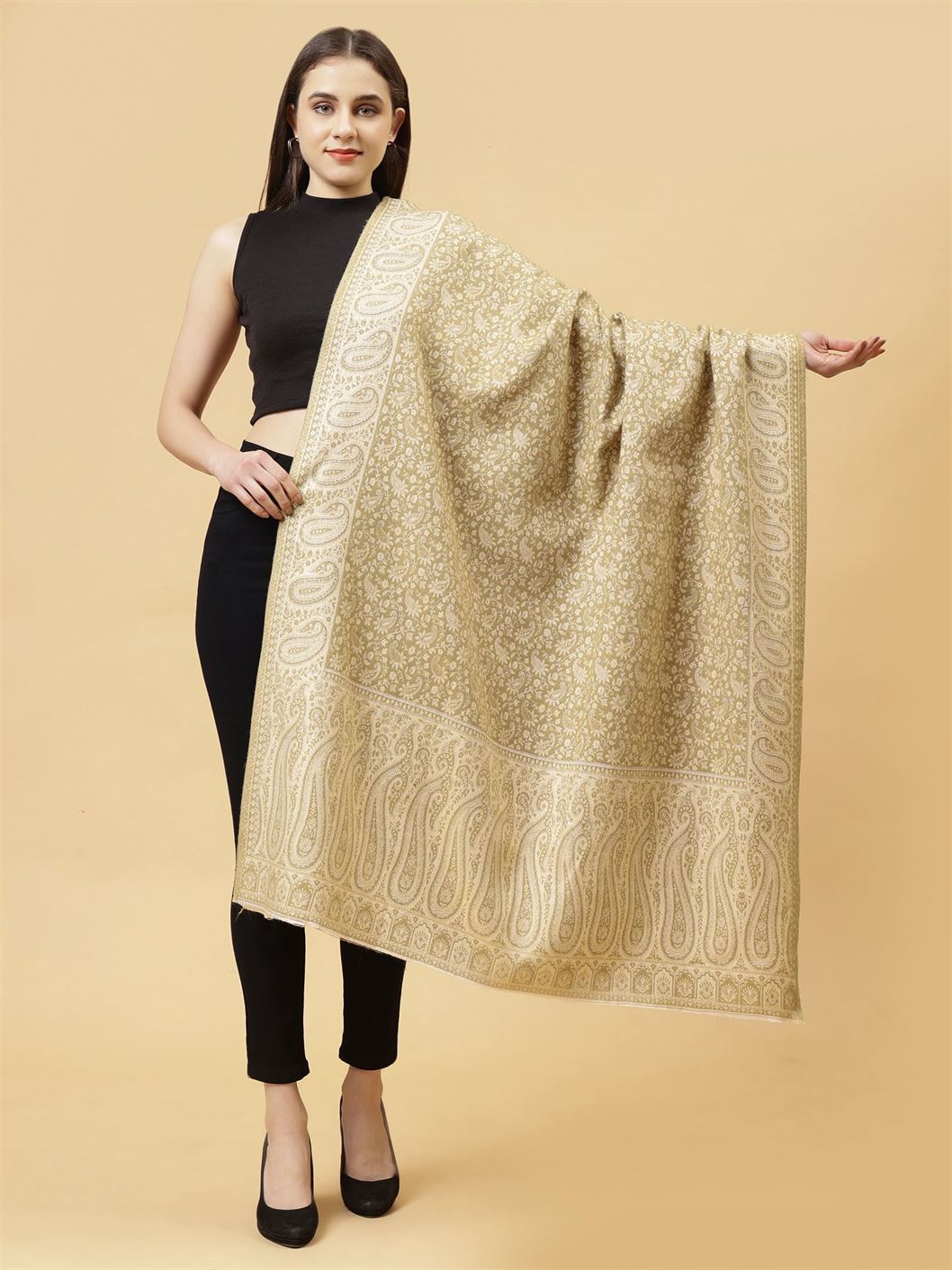 polyester-wool-blend-printed-women-shawl-green-mcmmsh4258-1
