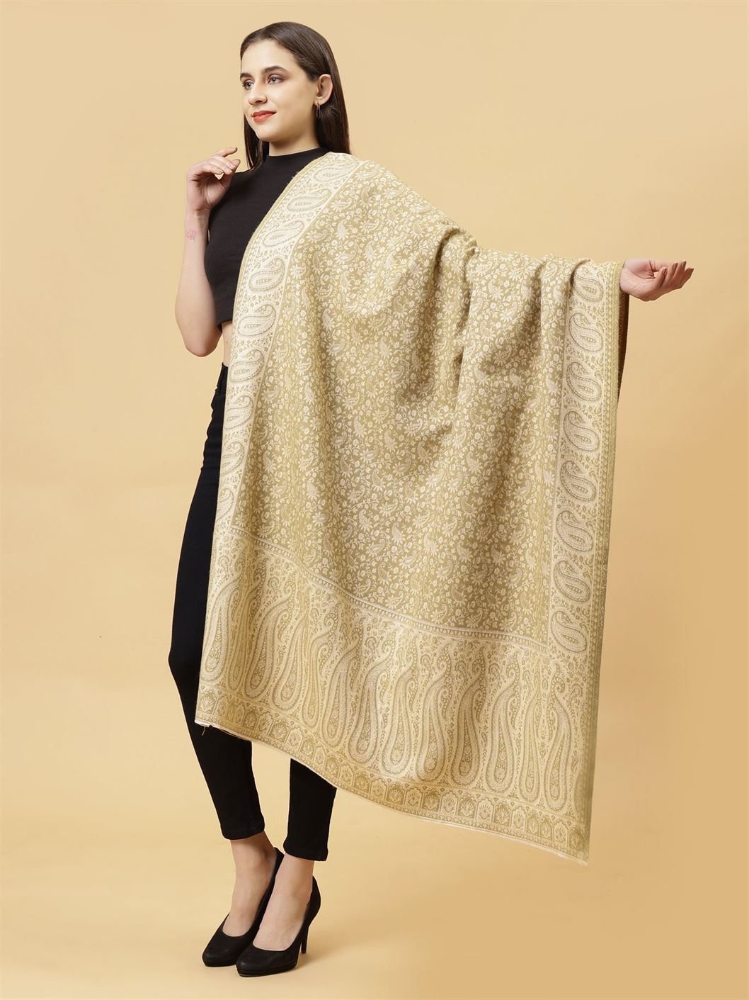polyester-wool-blend-printed-women-shawl-green-mcmmsh4258-2
