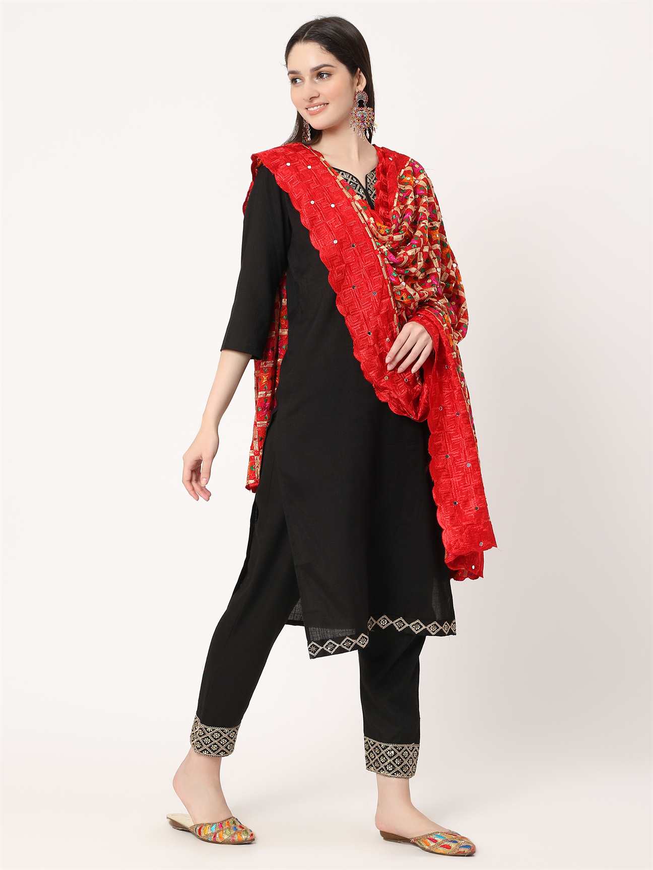 red-multicolour-chiffon-phulkari-embroidery-dupatta-MCRCPD0107