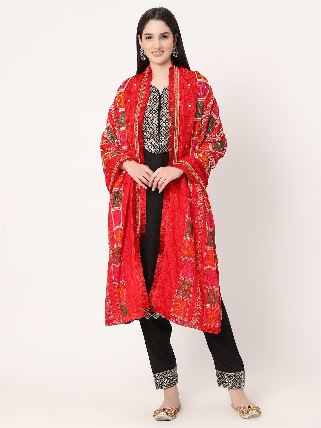 red-multicolour-embroidery-mirror-work-phulkari-dupatta-MCRCPD0124