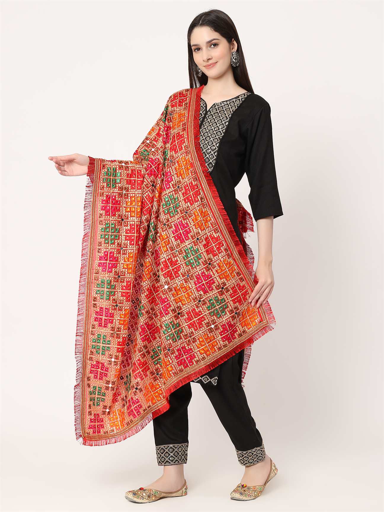 maroon-multicolour-embroidery-phulkari-dupatta-with-mirror-work-MCRCPD0127