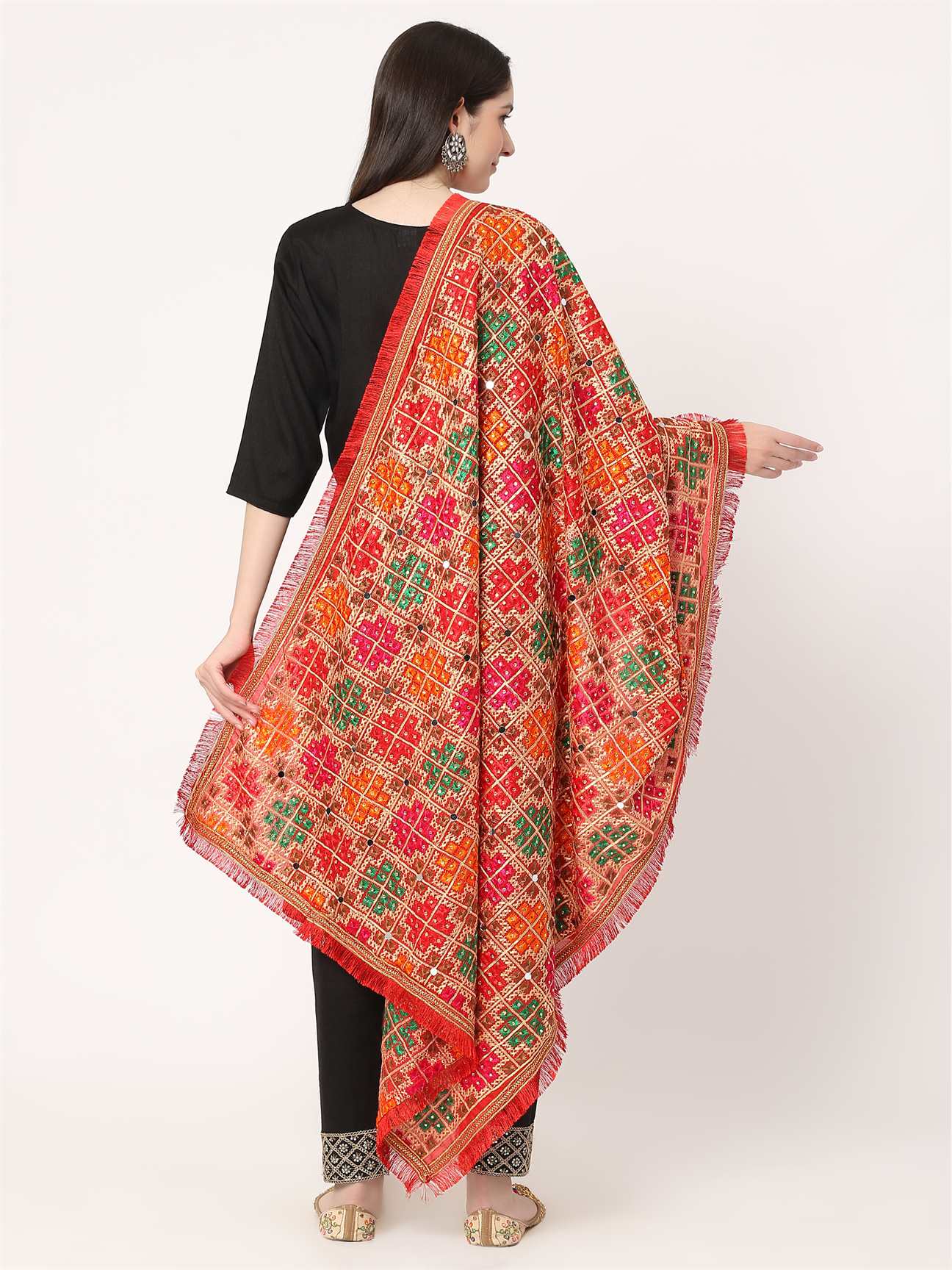 maroon-multicolour-embroidery-phulkari-dupatta-with-mirror-work-MCRCPD0127