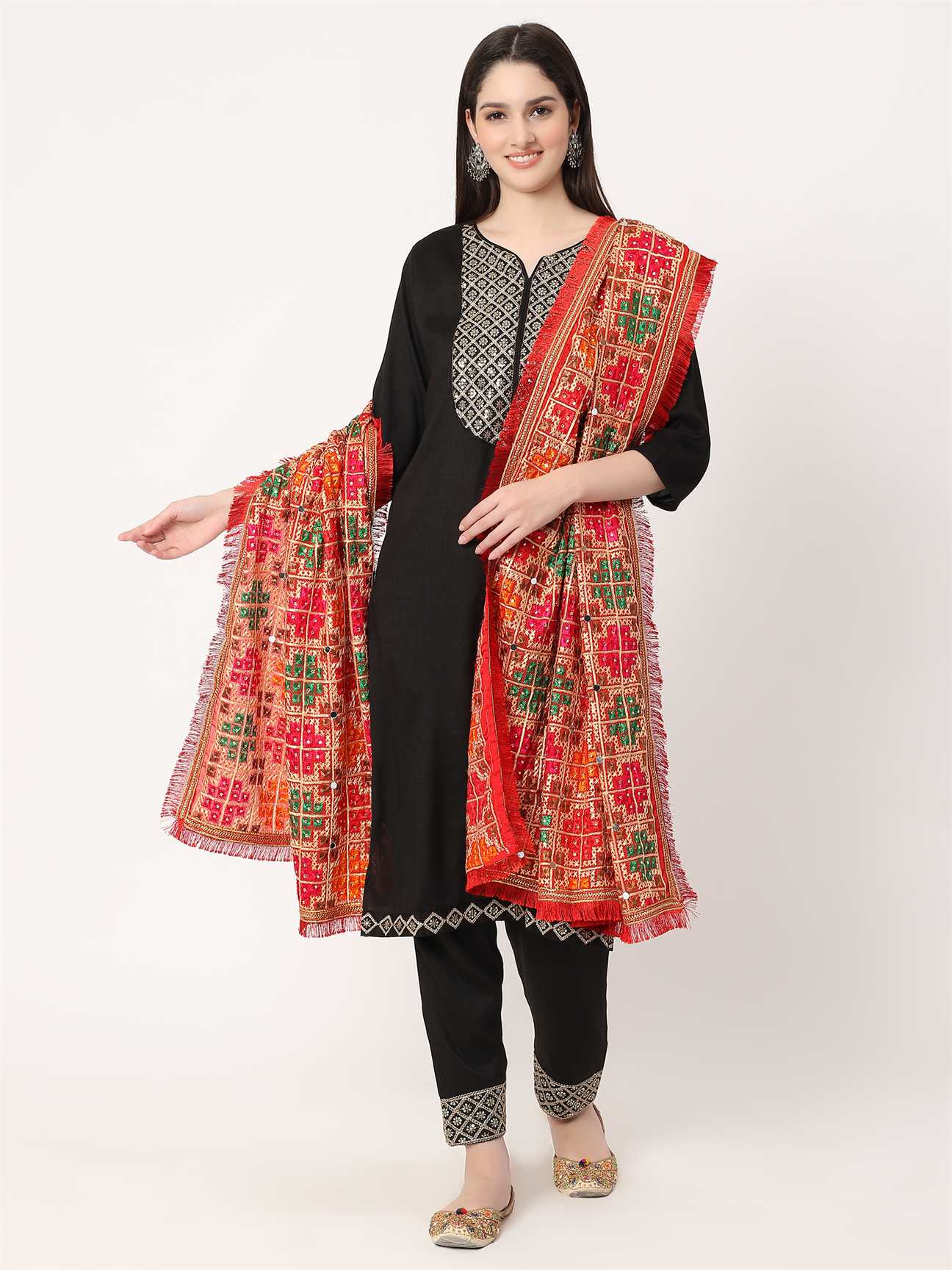 maroon-multicolour-embroidery-phulkari-dupatta-with-mirror-work-MCRCPD0127