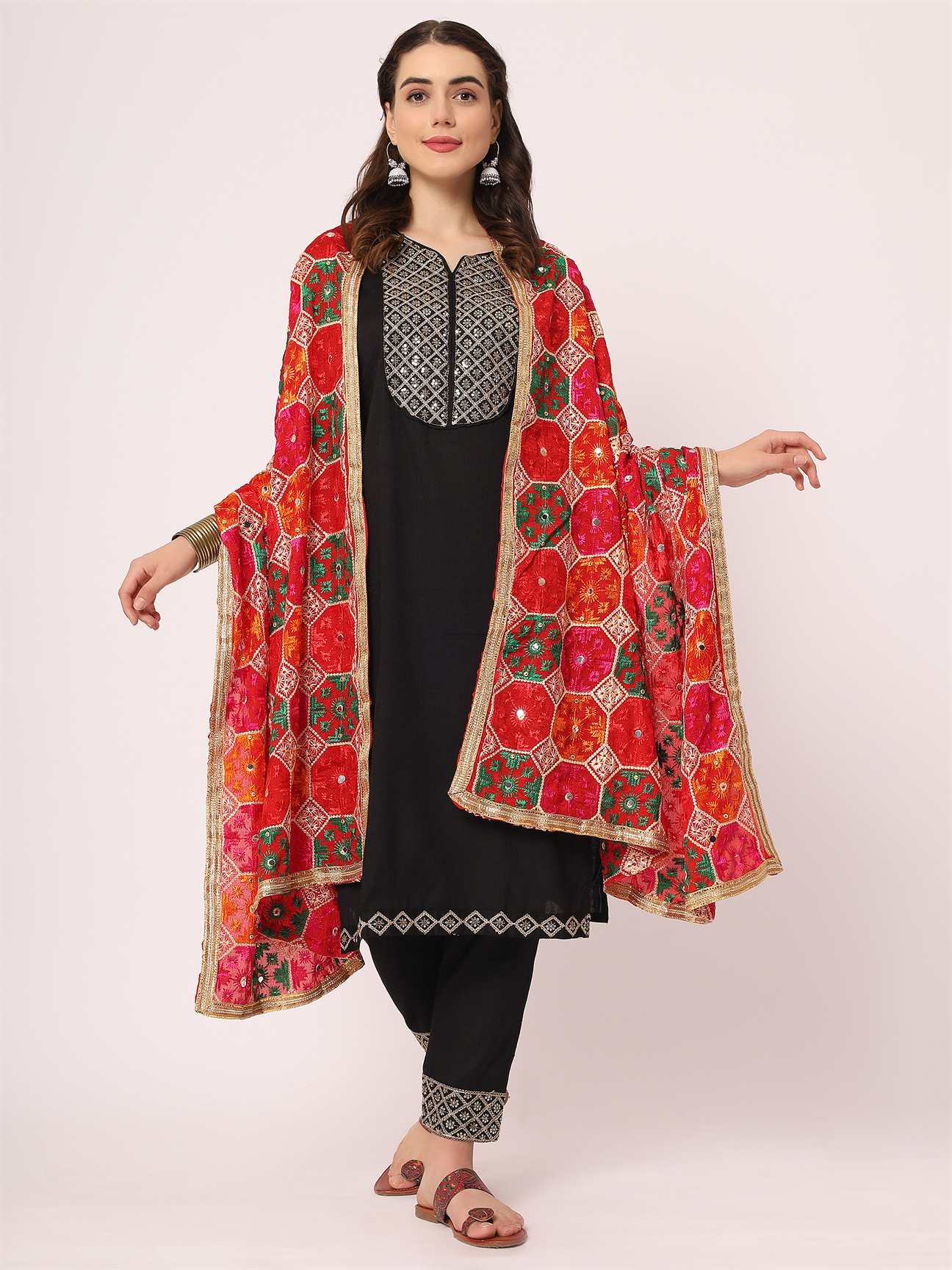 red-multicolour-embroidery-phulkari-dupatta-MCRCPD0132