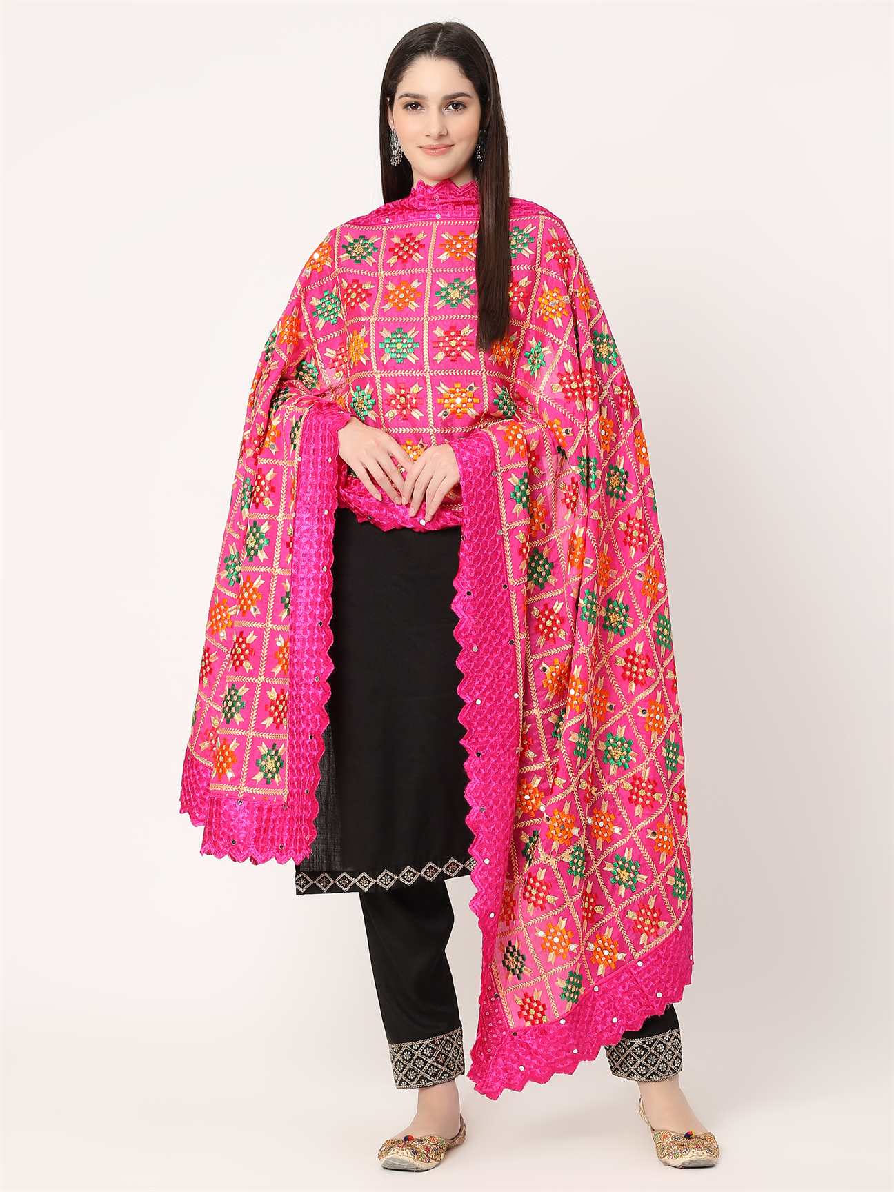 magenta-multicolour-phulkari-embroidery-lace-border-MCRCPD0139