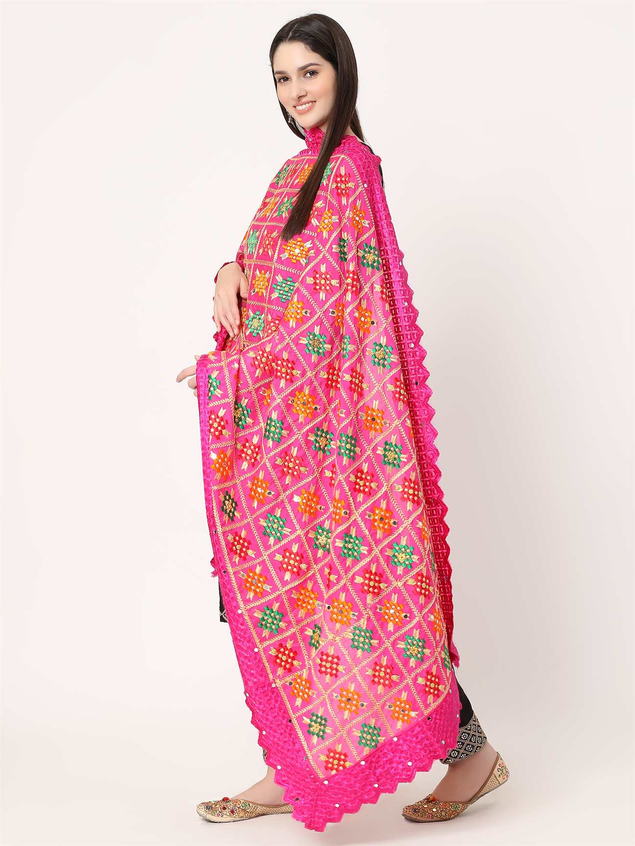 magenta-multicolour-phulkari-embroidery-lace-border-MCRCPD0139