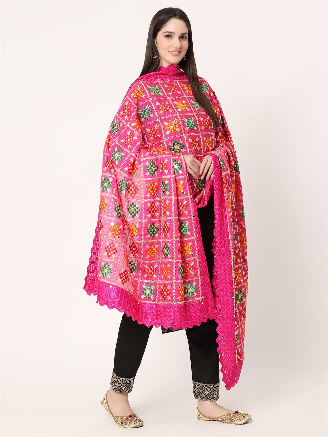 magenta-multicolour-phulkari-embroidery-lace-border-MCRCPD0139