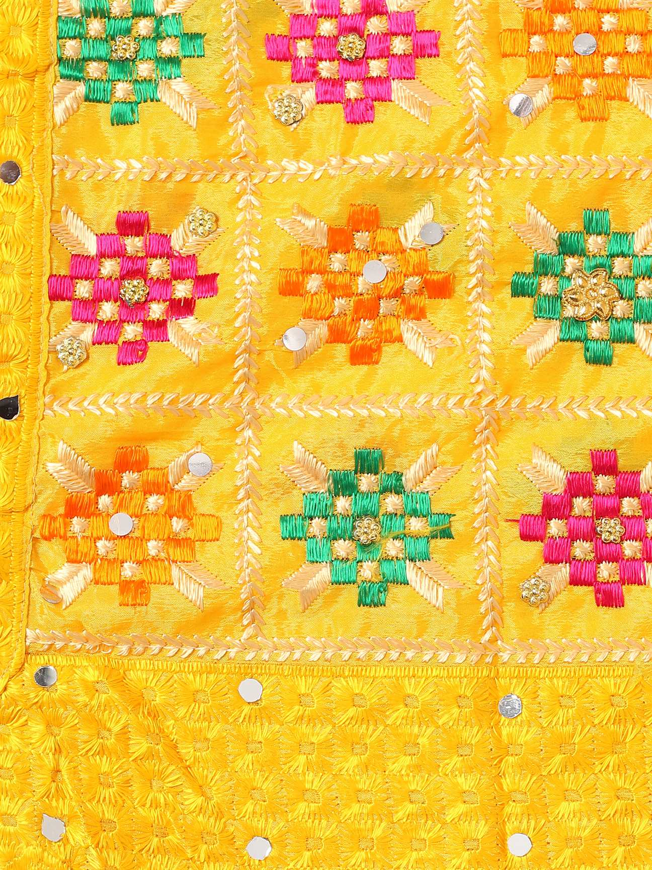 yellow-multicolour-embroidery-phulkari-dupatta-with-lace-border-MCRCPD0143