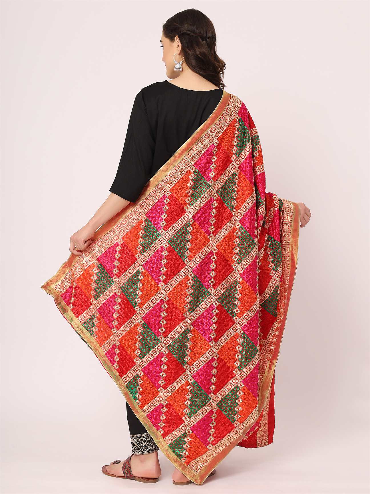 red-multicolour-embroidery-phulkari-dupatta-MCRCPD0158