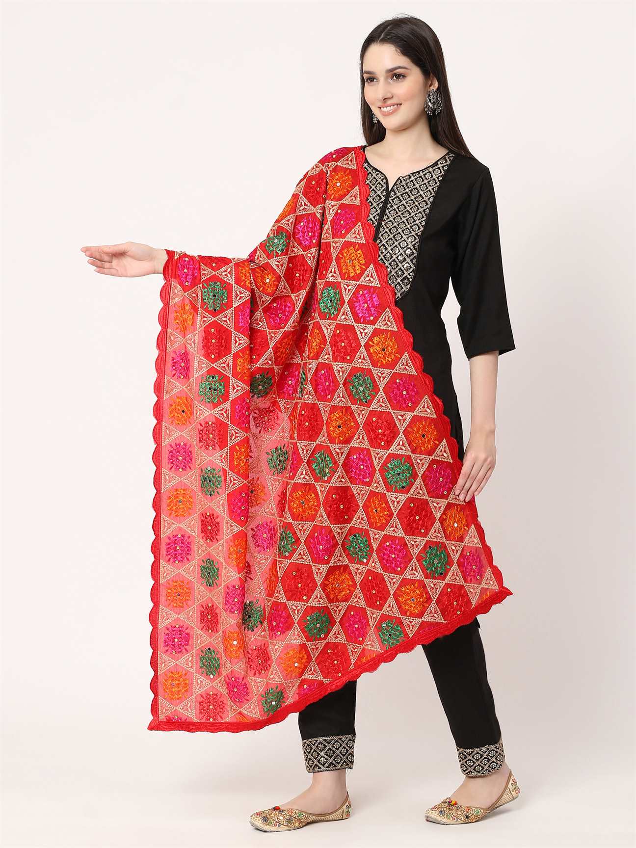 red-multicolour-phulkari-dupatta-with-mirror-MCRCPD0173