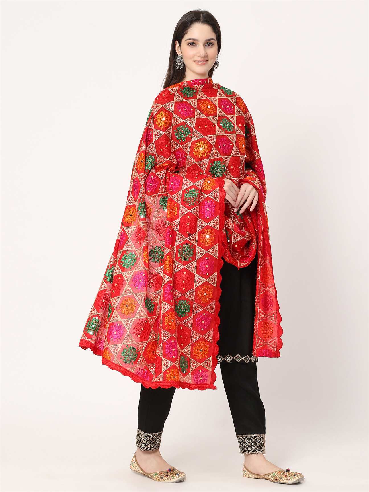 red-multicolour-phulkari-dupatta-with-mirror-MCRCPD0173