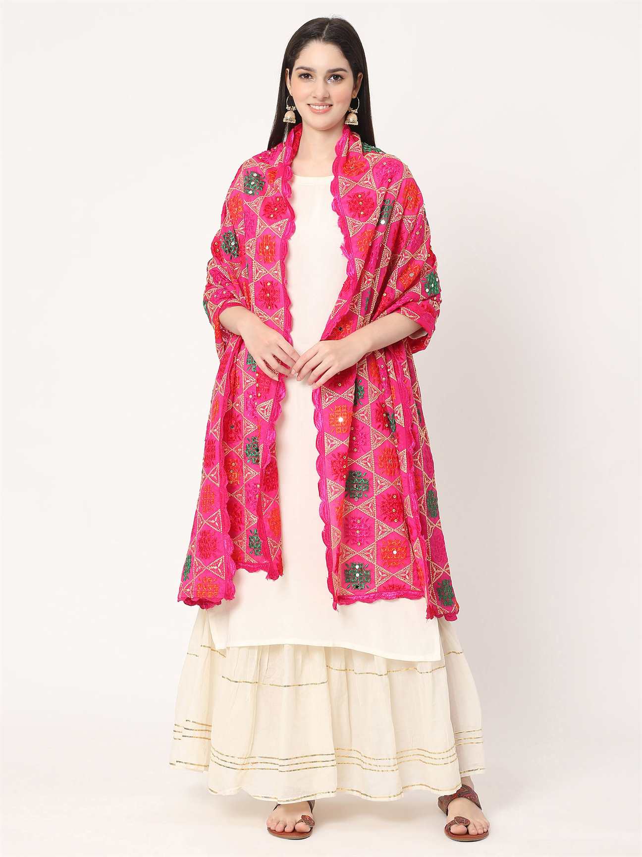 magenta-multicolour-phulkari-dupatta-with-mirror-MCRCPD0174