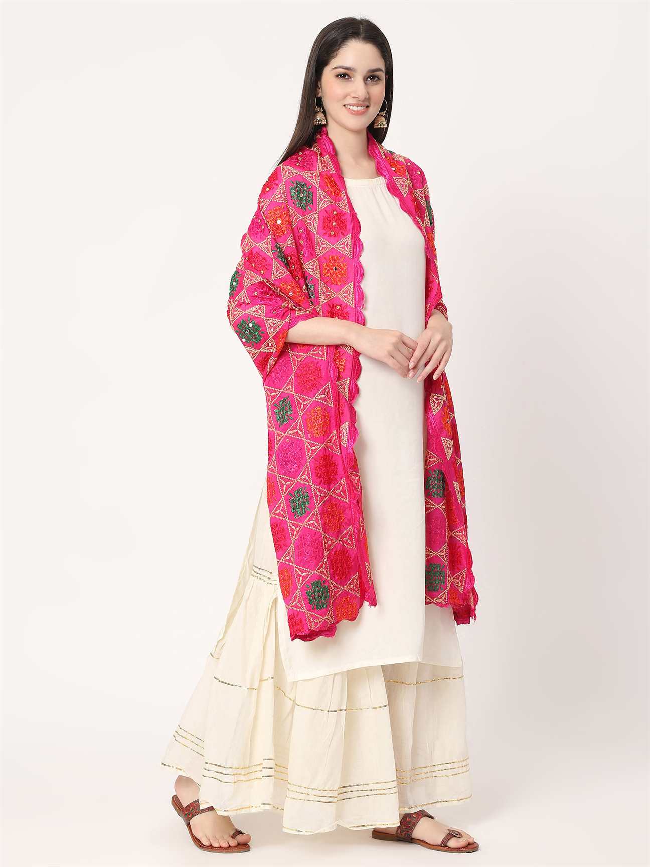 magenta-multicolour-phulkari-dupatta-with-mirror-MCRCPD0174