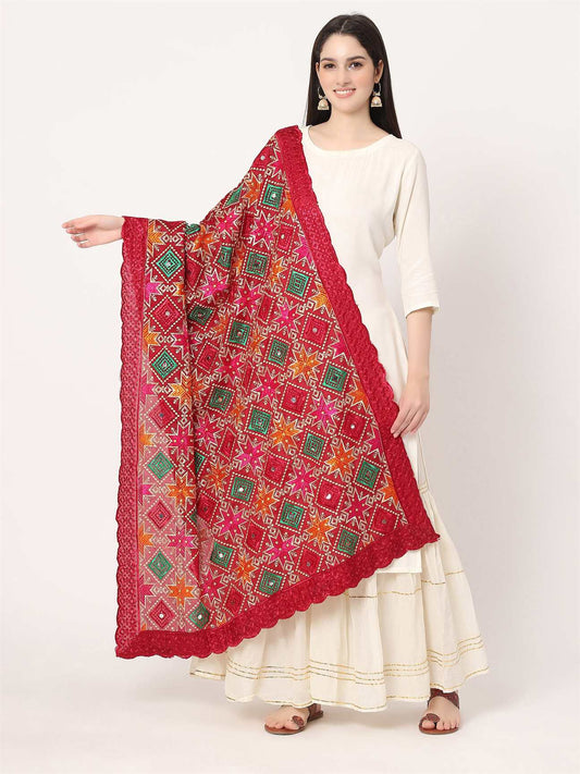 maroon-multicolour-embroidery-phulkari-dupatta-with-mirror-work-MCRCPD0177