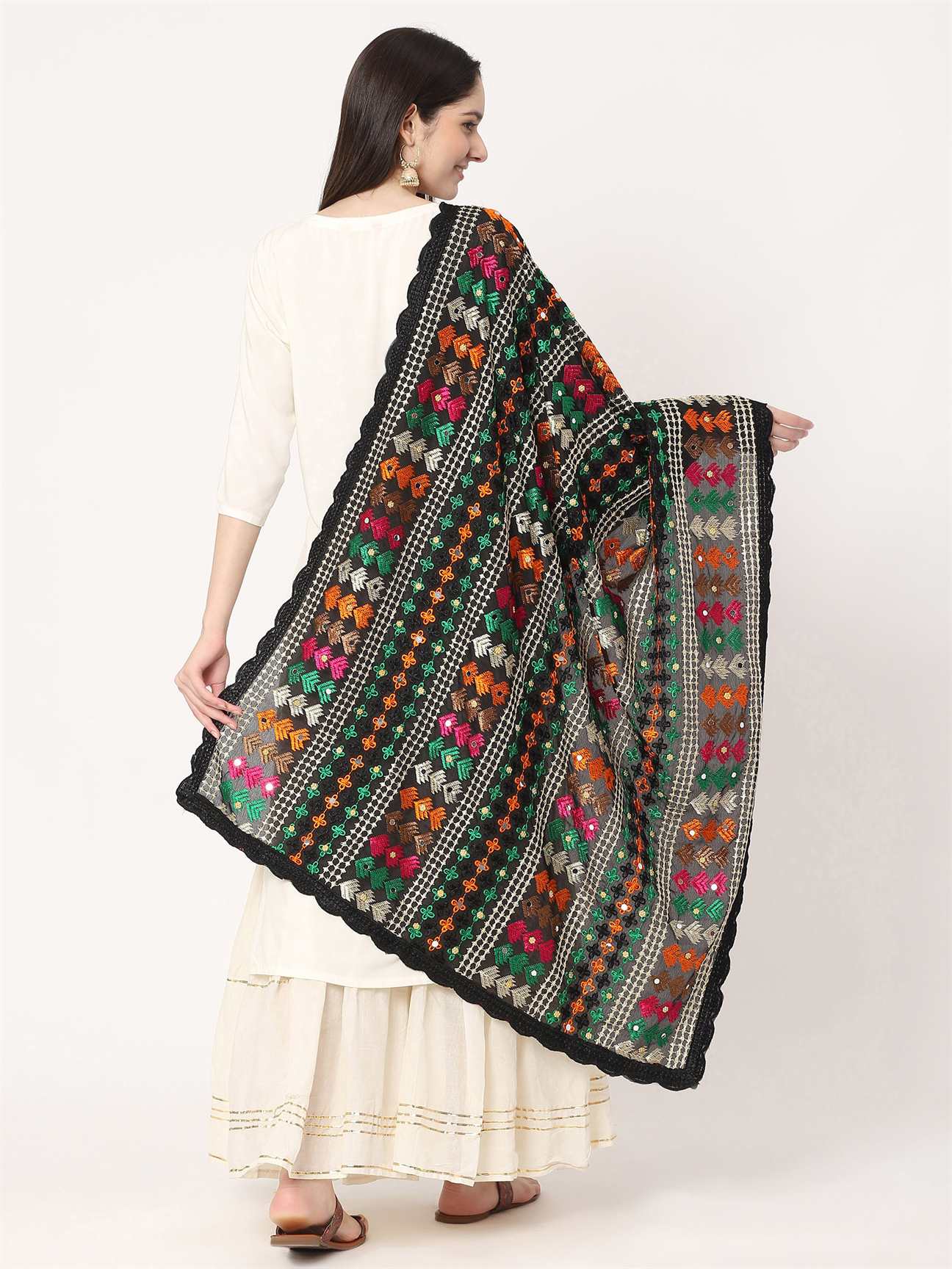 black-multicolour-embroidery-phulkari-dupatta-with-mirror-work-MCRCPD0180