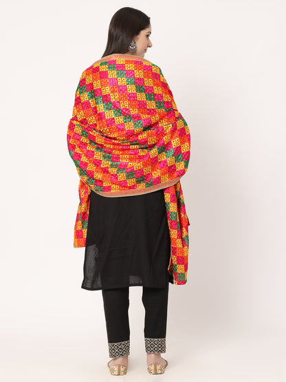 red-mullticolour-embroidery-phulkari-dupatta-MCRCPD0209