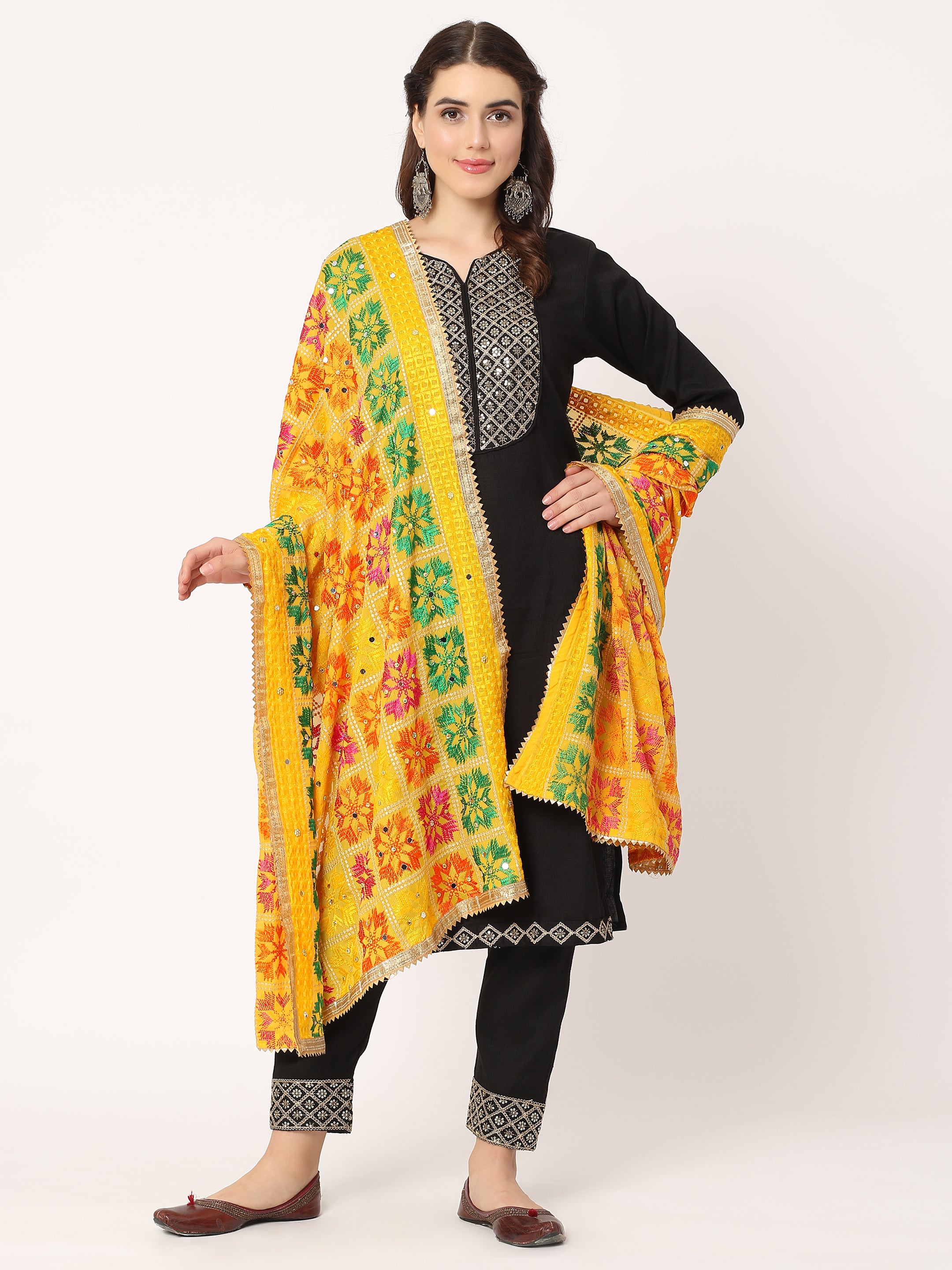 yellow-multicolour-embroidery-phulkari-dupatta-with-mirror-work-MCRCPD0211F