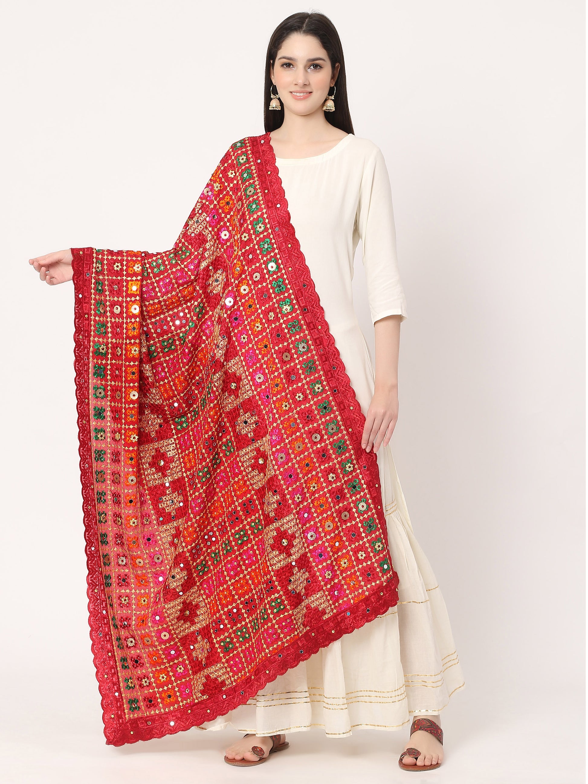 maroon-multicolour-embroidery-phulkari-dupatta-with-pearls-MCRCPD0212C