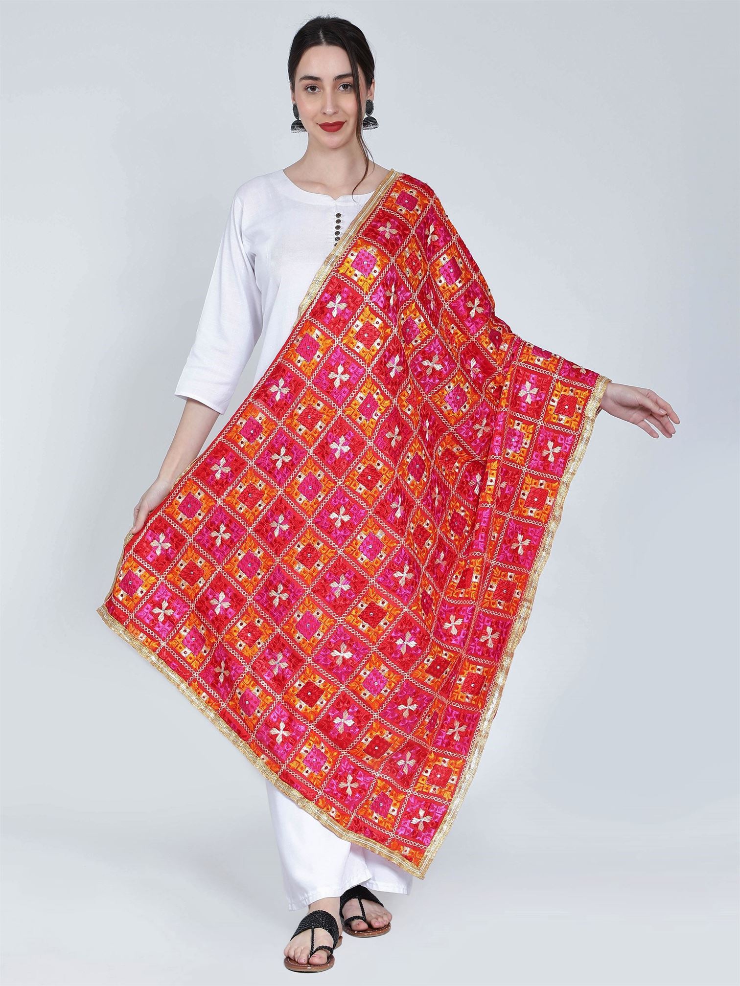 multicolour-phulkari-dupatta-magenta-orange-red-mcrcpd4089-1
