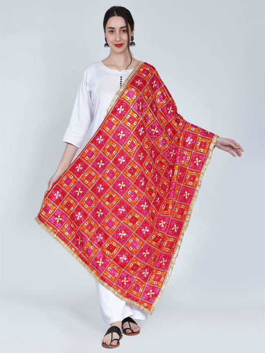 multicolour-phulkari-dupatta-magenta-orange-red-mcrcpd4089-1