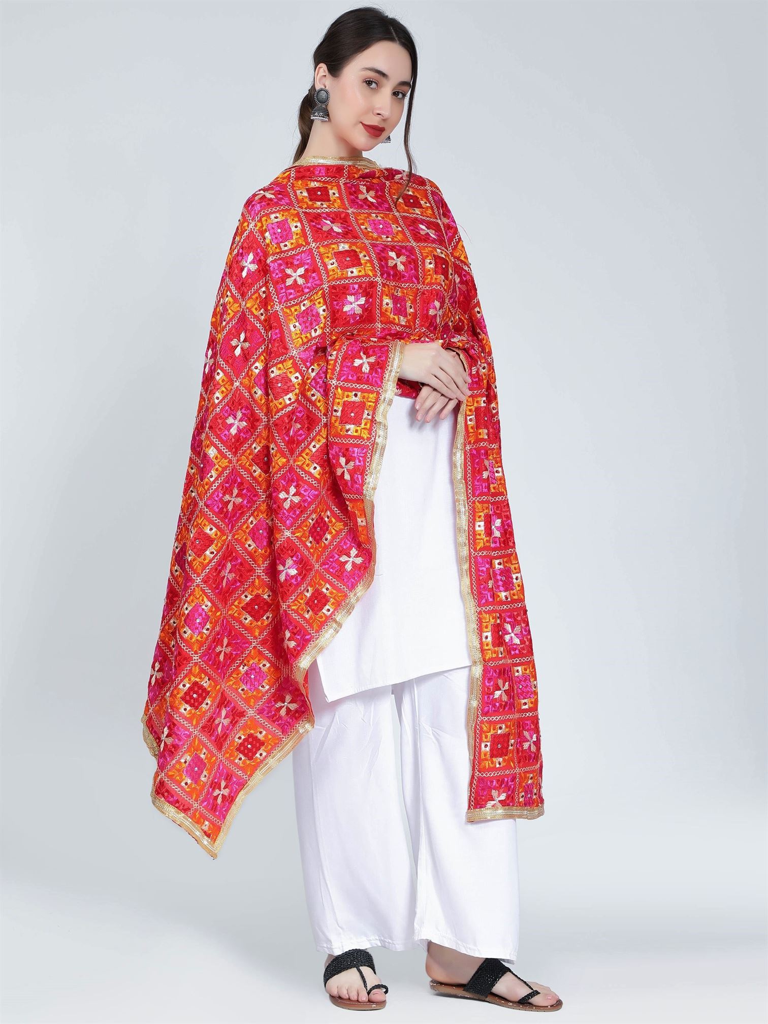 multicolour-phulkari-dupatta-magenta-orange-red-mcrcpd4089-3