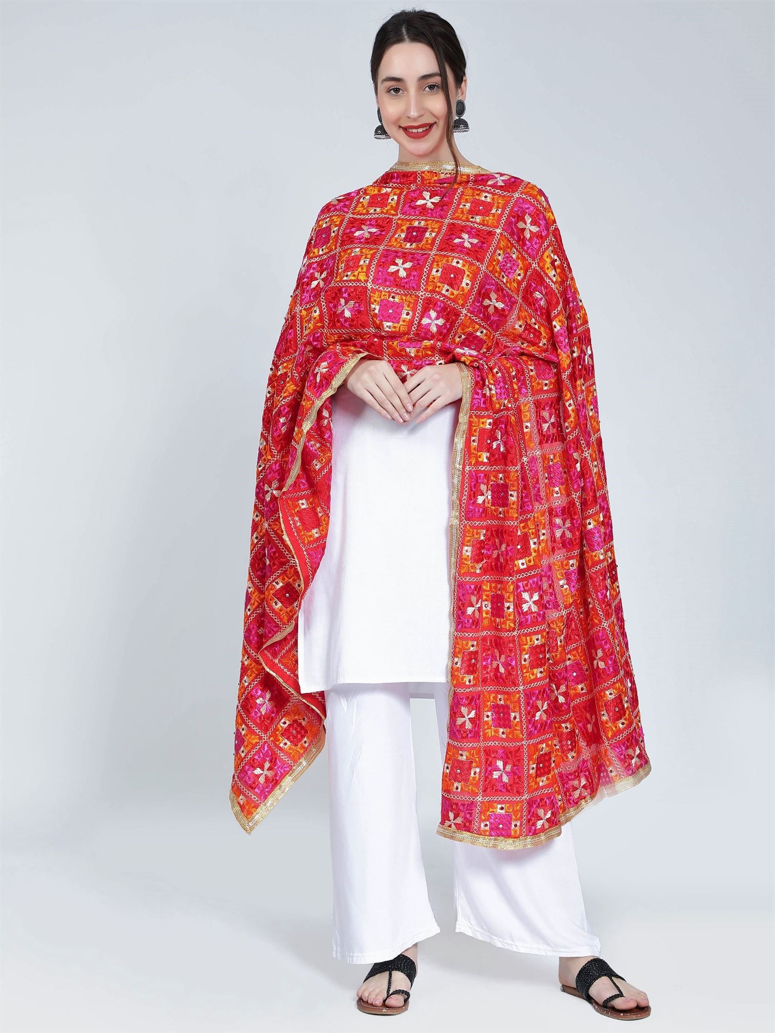 multicolour-phulkari-dupatta-magenta-orange-red-mcrcpd4089-4