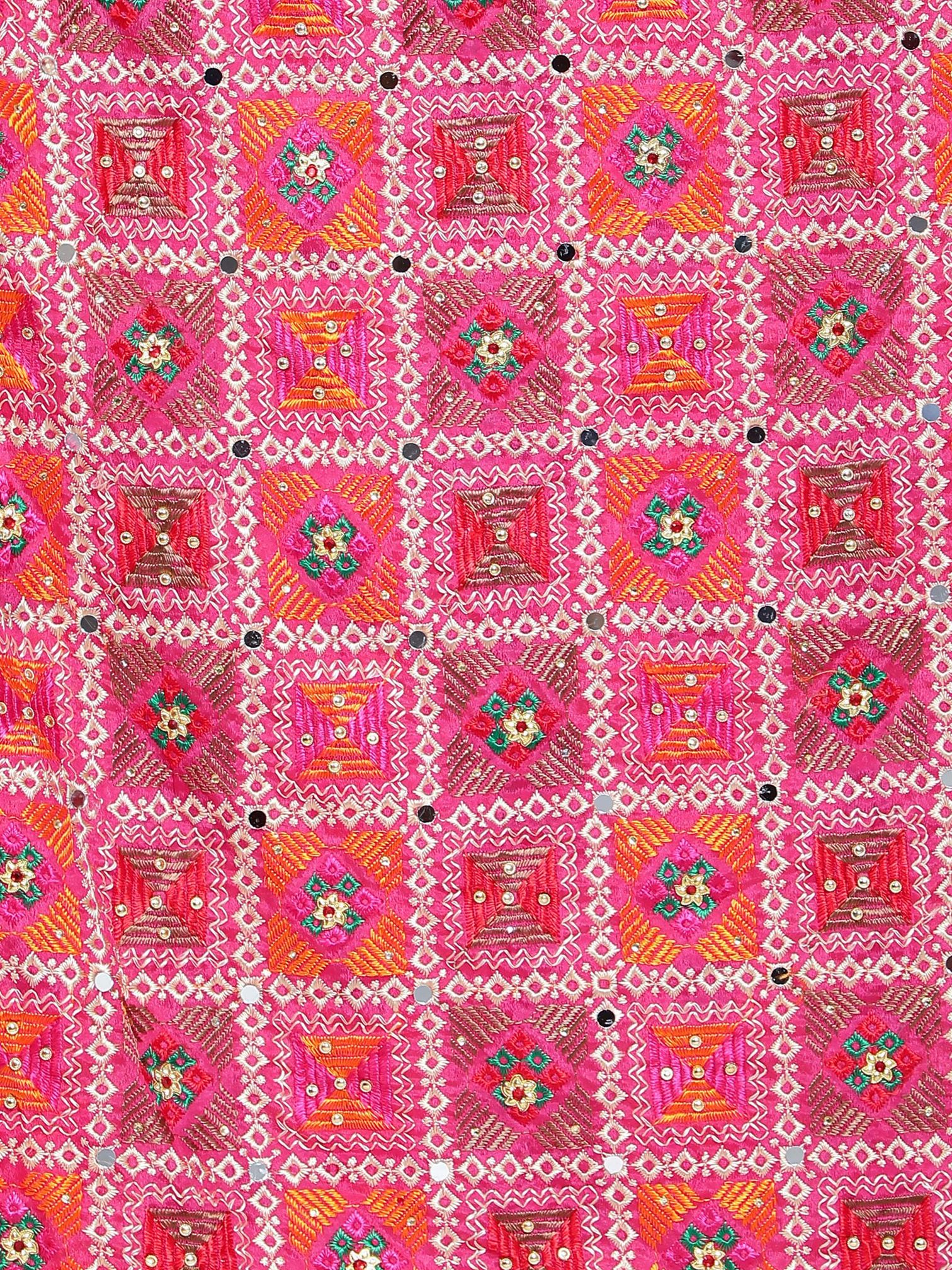 multicolour-phulkari-dupatta-magenta-green-orange-with-mirror-work-mcrcpd4092-8