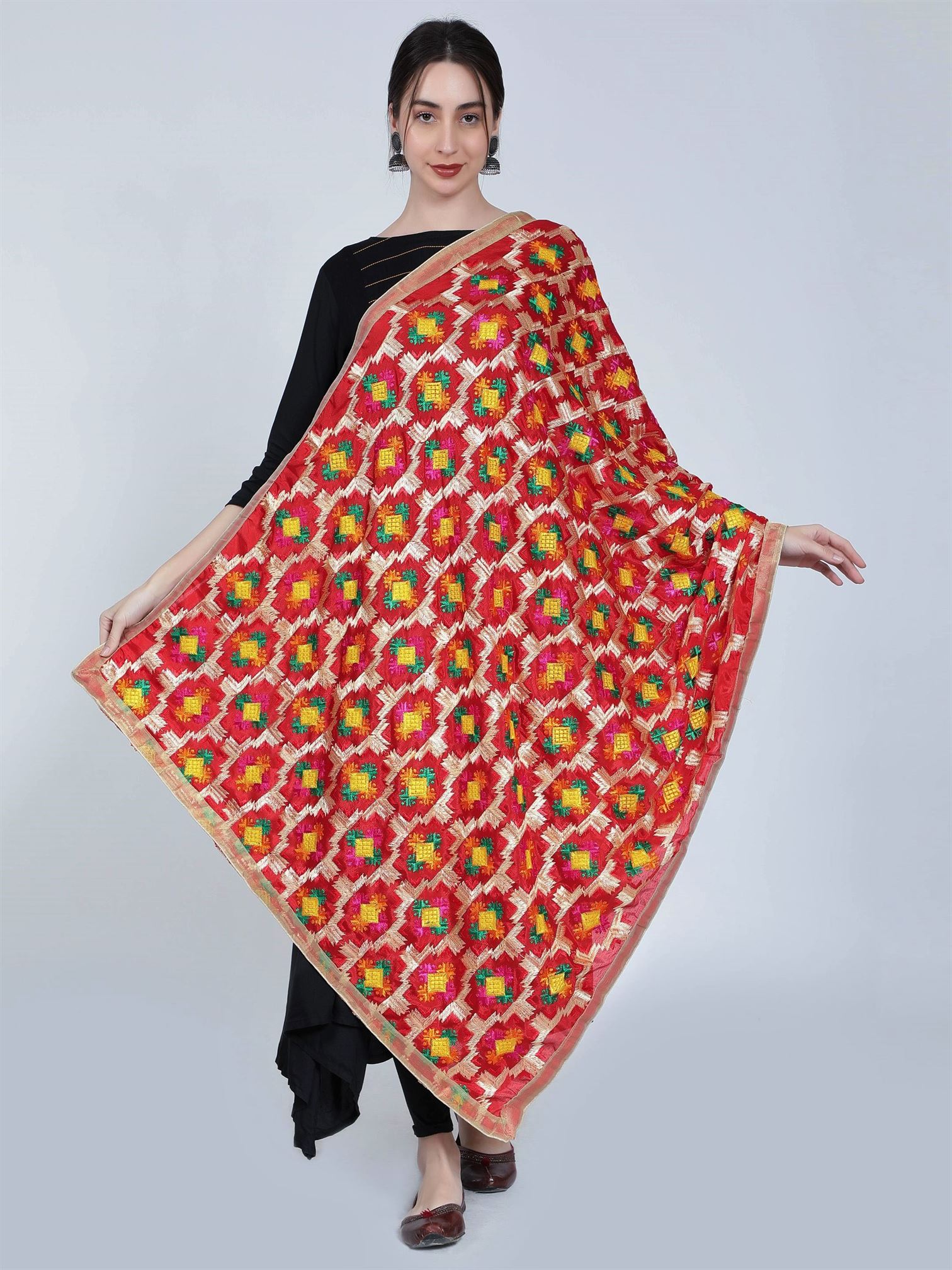 red-multicolour-phulkari-dupatta-mcrcpd4096-1