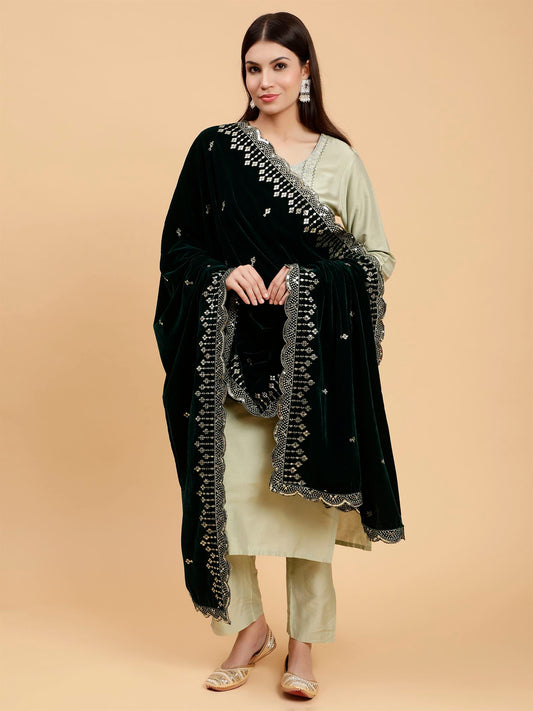 green-embellished-velvet-dupatta-mcrcvd7227-moda-chales-1