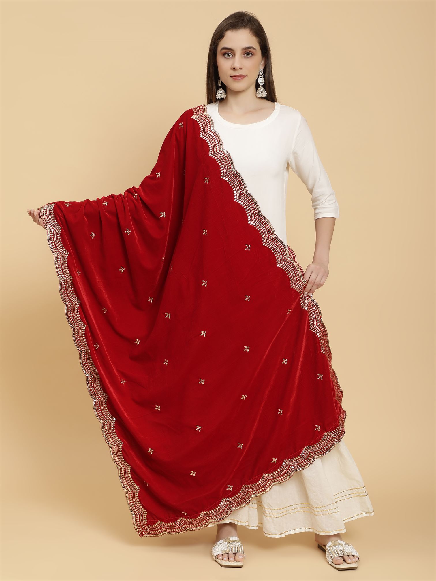 red-embellished-velvet-dupatta-MCRCVD7253